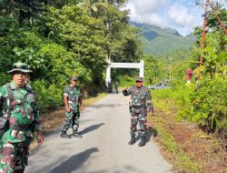 Ciptakan Kondisi Kondusif Pasca Bentrokan, Dandim 1502/Masohi Tinjau Lokasi Kejadian
