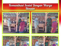 Melalui Kegiatan Komsos Babinsa Ciptakan Interaksi Yang Baik Dengan Warga Binaan di Desa Palak Aneh