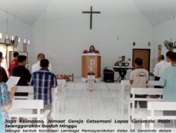 Jaga Keimanan, Jemaat Gereja Getsemani Lapas Gorontalo Rutin Selenggarakan Ibadah Minggu