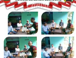 Babinsa 08/Sungai Geringing Ikut Melayat Kerumah Duka Warga Binaannya Sekaligus Memberikan Bantuan