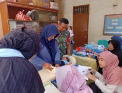 Pantau Kesehatan Anak.Peran Aktif Babinsa Koramil 0907/03 Tarbar Diwilayah
