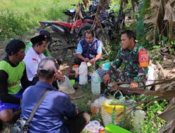 Babinsa Sebakung Taka Laksanakan Pendampingan Kepada Kelompok Tani