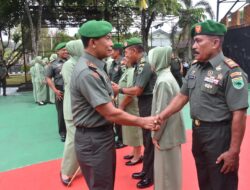 Laporan Korps Kenaikan Pangkat Perwira dan Pelantikan Kenaikan Pangkat Bintara/Tamtama Periode 1 April 2025 Korem 181/PVT