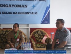 Kadis Pendidikan Tinjau Pelaksanaan Ujian Paket A dan B Warga Binaan Lapas Gorontalo