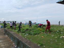 Pupuk Semangat Gotong-royong, Kodim 1404/Pinrang Ajak Warga Pembersihan Pesisir Pantai