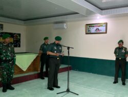 Dandim 0308/Pariaman Pimpin Apel Pagi Di Makodim 17 April 2025