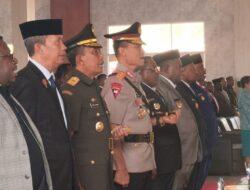 Danrem 181/PVT Dampingi Gubernur dan Forkopimda Provinsi PBD Kunjungan Kerja di Kabupaten Maybrat