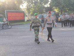 Perkuat Sinergitas, TNI dan Polri Lombok Tengah Gelar Apel Bersama