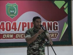 Dandim 1404/Pinrang pimpin acara Korp Raport kenaikan pangkat