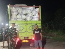 Yakinkan Armada Angkut Gabah Aman, Babinsa Kodim 1404/Pinrang Edukasi Sopir Truk