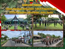 Persit Kodim 0308/Pariaman Senam Bersama Untuk Menjaga Kebugaran