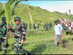 Dandim 1502/Masohi bersama masyarakat Kec. Seram Utara Laksanakan Penanaman Sejuta Pohon