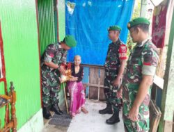 Indahnya Berbagi, Koramil 1405-07/Tanete Rilau Jalin Tali Asih Dengan Memberikan Bantuan Sembako