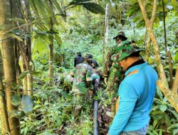 Satgas TMMD ke-124 Kodim 0107/Aceh Selatan Mulai Pemasangan Pipa di Titik Awal Sasaran Fisik Pipanisasi