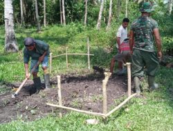 Satgas TMMD ke 124 Kodim 1502/Masohi mulai Laksanakan pembangunan Penampungan Air Bersih