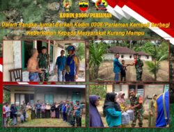 Dalam Rangka Jum’at Berkah Kodim 0308/Pariaman Kembali Berbagi Keberkahan Kepada Masyarakat Kurang Mampu