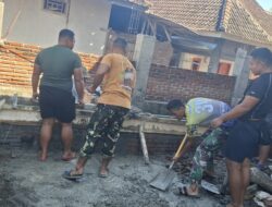 Kurangi Risiko Penyebaran Penyakit, Satgas TMMD Ke-124 Bangun MCK di Masjid Ainul Huda