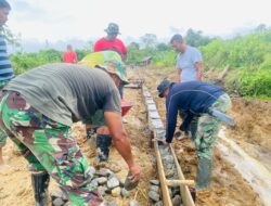 Pembangunan Jalan Usaha Tani sudah mencapai 200 Meter