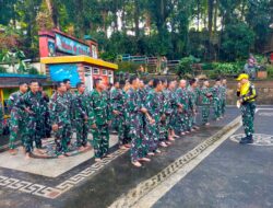 Uji Ketangkasan Fisik Prajurit, Kodim 1620/Loteng Gelar Han Mars dan Renang Militer