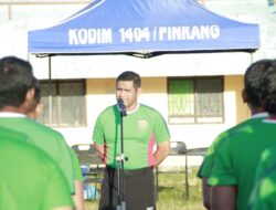 Tingkatkan Kebugaran, Kodim 1404/Pinrang Laksanakan Kesegaran Jasmani Periodik I