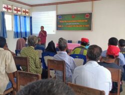 Melalui TMMD ke 124 Kodim 1502/Masohi. Masyarakat mendapatkan Penyuluhan Pembibitan
