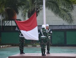 Danrem 181/PVT Pimpin Upacara Bendera 17-an di Korem 181/PVT : Tegaskan Komitmen Modernisasi dan Profesionalisme TNI AD