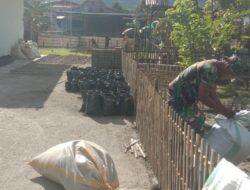 Anggota Koramil-05/Mallusetasi Melaksanakan Ketahanan Pangan Dan Pembenahan Pangkalan