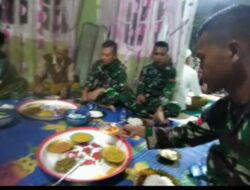 ‎Wujud Kemanunggalan TNI dan Rakyat, Keseharian Anggota Satgas TMMD 124 Kodim 0107/Aceh Selatan Tidur dan Makan di Rumah Warga