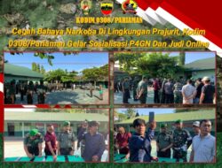 Cegah Bahaya Narkoba Di Lingkungan Prajurit, Kodim 0308/Pariaman Gelar Sosialisasi P4GN Dan Judi Online