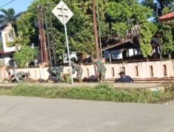 Danramil-08/Tanete Riaja Melaksanakan Karya Bakti Bersama Staf Kecamatan Dan Kelurahan Lompo Riaja
