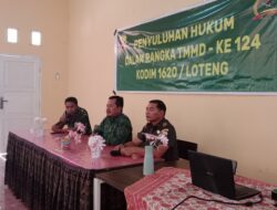 Program Non Fisik TMMD, Kodim 1620/Loteng Berikan Penyuluhan Hukum Dan Rekrutmen TNI Di Sekolah