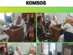 Babinsa Koramil 01/Pariaman Menjalin Hubungan Silahturahmi Yang Berkesinambungan Bersama Tim Medis Puskesmas Marunggi