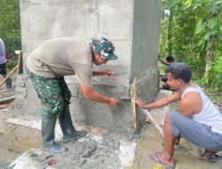 Pembangunan Bak Penampungan Air bersih Hampir Selesai