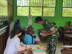 “Koramil Wasior dan Puskesmas Wondiboi Gelar Baksos Kesehatan: TNI Hadir Menyapa Sekolah-Sekolah di Teluk Wondama”