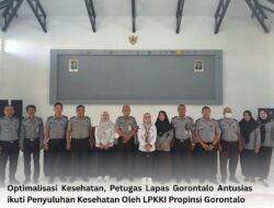 Optimalisasi Kesehatan, Petugas Lapas Gorontalo Antusias ikuti Penyuluhan Kesehatan Oleh LPKKI Propinsi Gorontalo