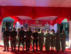 Prajurit Kodim 0308/Pariaman Sambut Kedatangan Kunjungan Kerja Danrem 032/Wbr Di Kodim 0308/Pariaman
