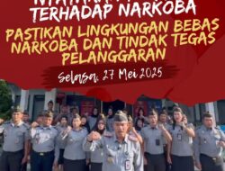 Bapas Kelas I Palu Nyatakan Perang Terhadap Narkoba, Pastikan Lingkungan Bebas Narkoba dan Tindak Tegas Pelanggaran