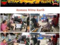 Babinsa Laksanakan Komsos Dengan Mitra Karib Di Wilayah Binaan