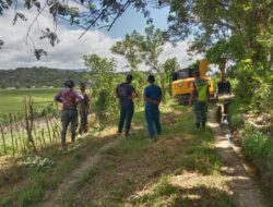 Babinsa Koramil Tangse Kawal Alat Berat Bersihkan Saluran dan Rehab Jalan Sawah, Wujud Nyata Dukung Ketahanan Pangan