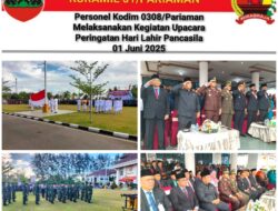 Personel Kodim 0308/Pariaman Melaksanakan Kegiatan Upacara Peringatan Hari Lahir Pancasila 01 Juni 2025