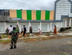 Karya Bhakti Pembersihan Pasar oleh Anggota Koramil 01/Maiwa Bersama Masyarakat