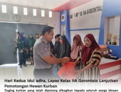 Hari Kedua Iduladha, Lapas Kelas IIA Gorontalo Lanjutkan Pemotongan Hewan Kurban