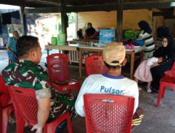 Saat Momen Lebaran Babinsa 02/Enrekang Tetap Laksanakan Komsos Sekaligus Silahturahmi Dengan Warga Binaannya