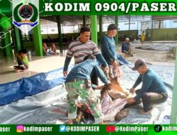 Kodim 0904/Psr Tebar Kebahagiaan Dengan Ibadah Kurban