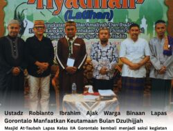 Ustadz Robianto Ibrahim Ajak Warga Binaan Lapas Gorontalo Manfaatkan Keutamaan Bulan Dzulhijjah