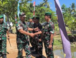Pangdam XVIII/Kasuari Tinjau Pembangunan Perumahan Prajurit dan TK Kartika Jaya XXII-6 di Yonzipur 20/PPA