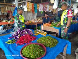 pasar tradisional salah satu tempat sarana komunikasi sosial Babinsa