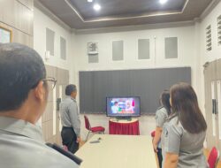 Komitmen Tingkatkan Kinerja, Rutan Palu Ikuti Rapat Analisis dan Evaluasi Bersama Dirjenpas