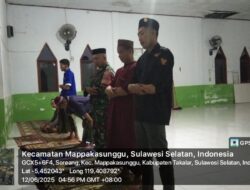 Koramil 1426-06/Mapsu Laksanakan Safari Sholat Subuh Berjamaah Di Masjid Wilayah Binaan