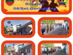 Danpos Ramil 08/Sungai Geringging Mewakili Danramil Hadiri Apel Gabungan Tingkat Kecamatan di Puskesmas Koto Bangko